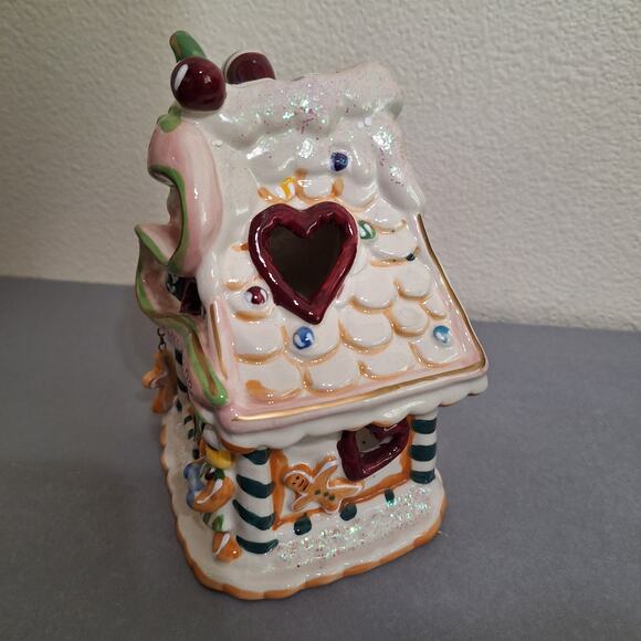 Blue Sky Clayworks Christmas Gingerbread House MOM'S COOKIE COTTAGE Tea Light - Picture 3 of 8